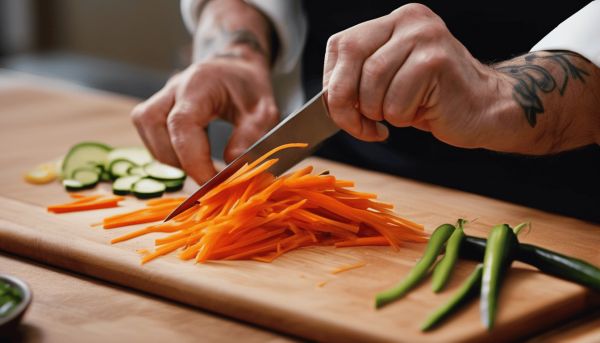 Maîtriser la technique pour couper des légumes en julienne